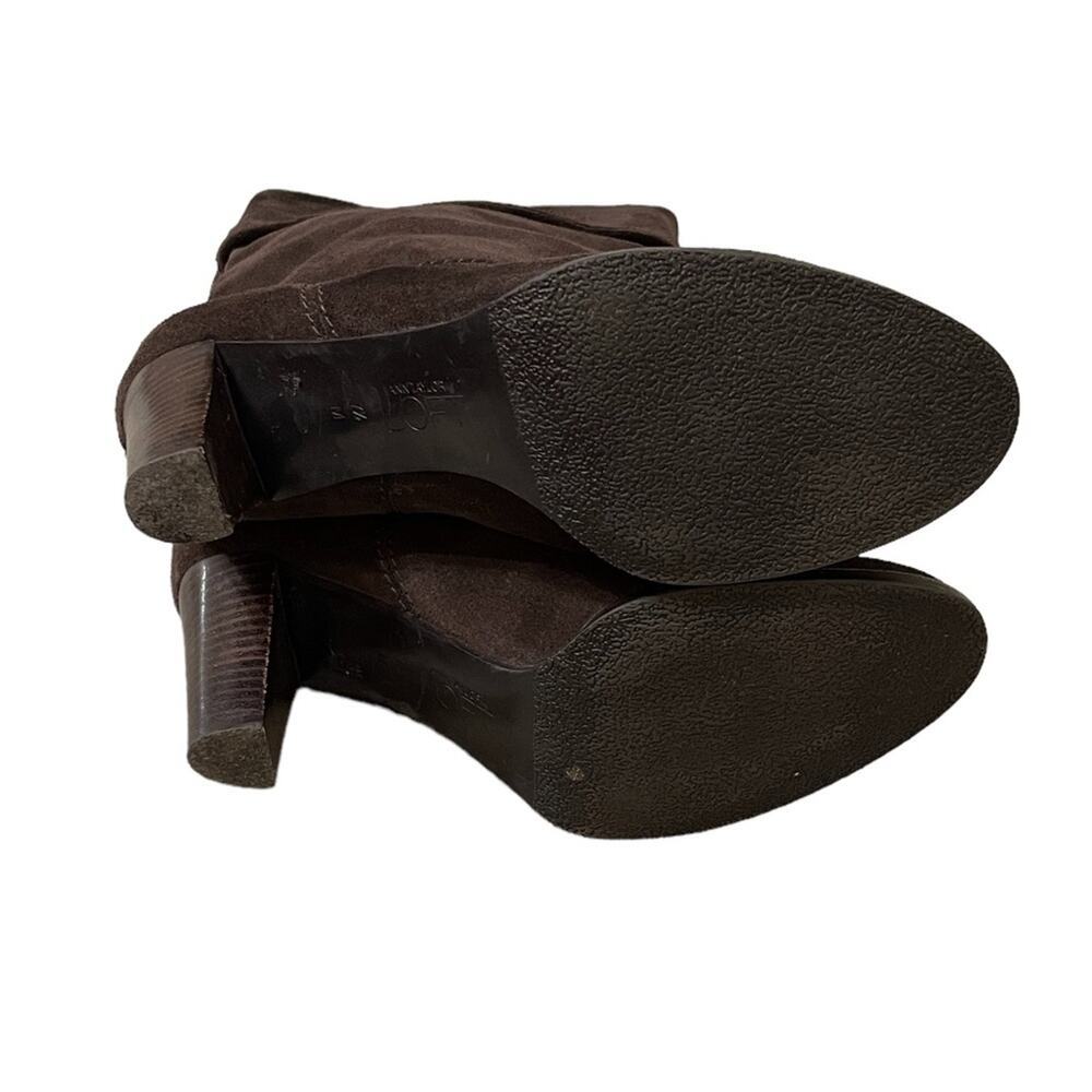 Ann Taylor High Heel Suede Boots Brown 7.5 - Picture 4 of 7